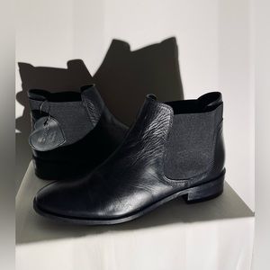 Black leather Topshop Boots 8